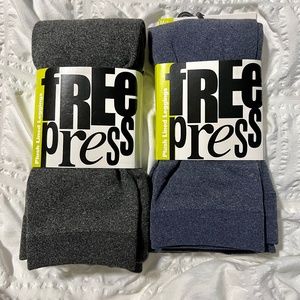 NWT Free Press Plush Lined Leggings 2 Pairs